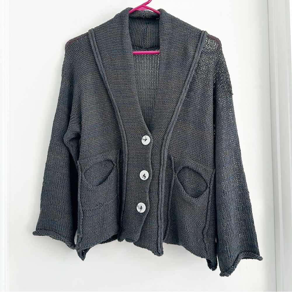 Skifo Cardigan Green Grey M